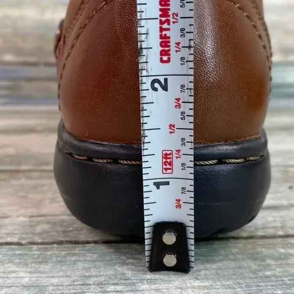Rockport Loafers Shoes Womens 8.5M Brown Leather Slip On Lightweight - Picture 9 of 11